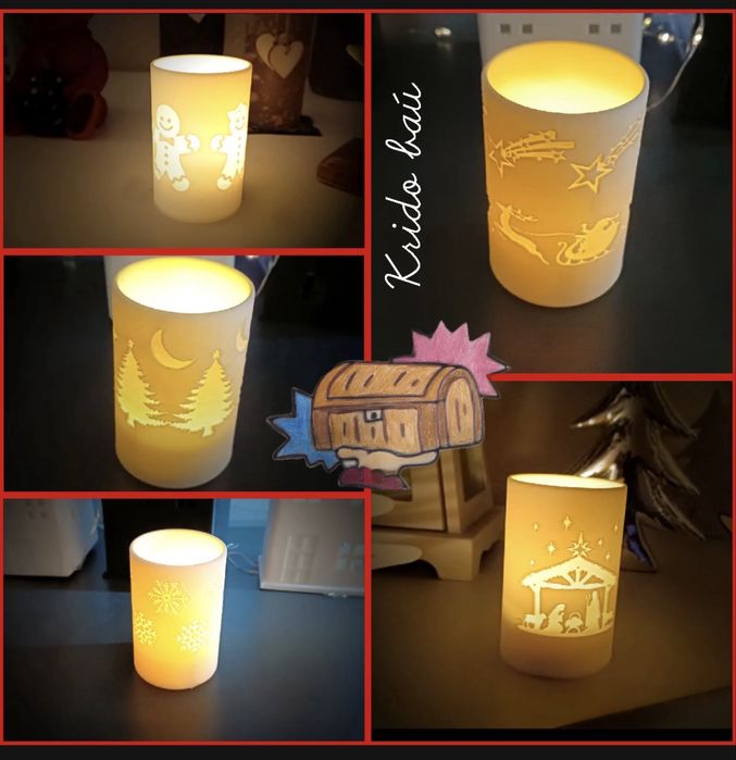 1 Porta vela LED ( led incluido) - escolha o seu