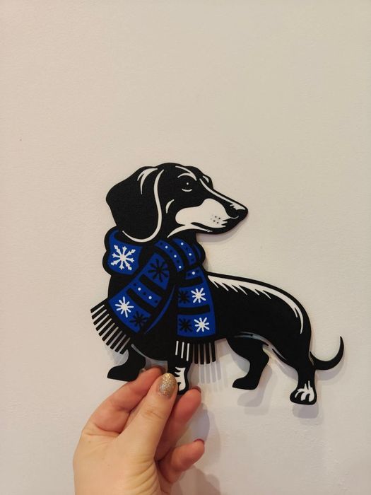 Tabliczka personalizowana pies jamnik buldog