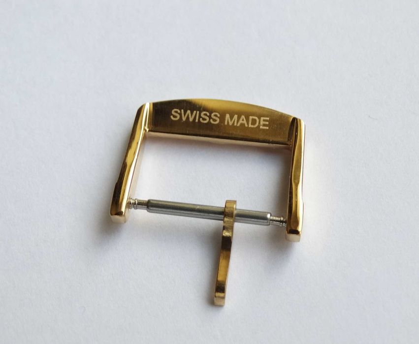Klamra do zegarka Longines złota klamerka do paska 16mm 18mm sprzączka
