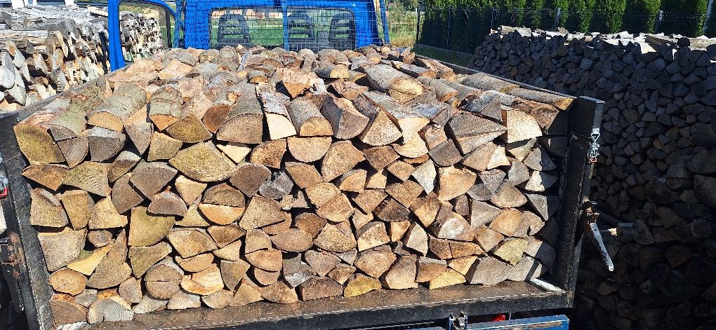 Drewno kominkowe opał uczciwe solidne m3 Sosna Brzoza Buk grab dąb