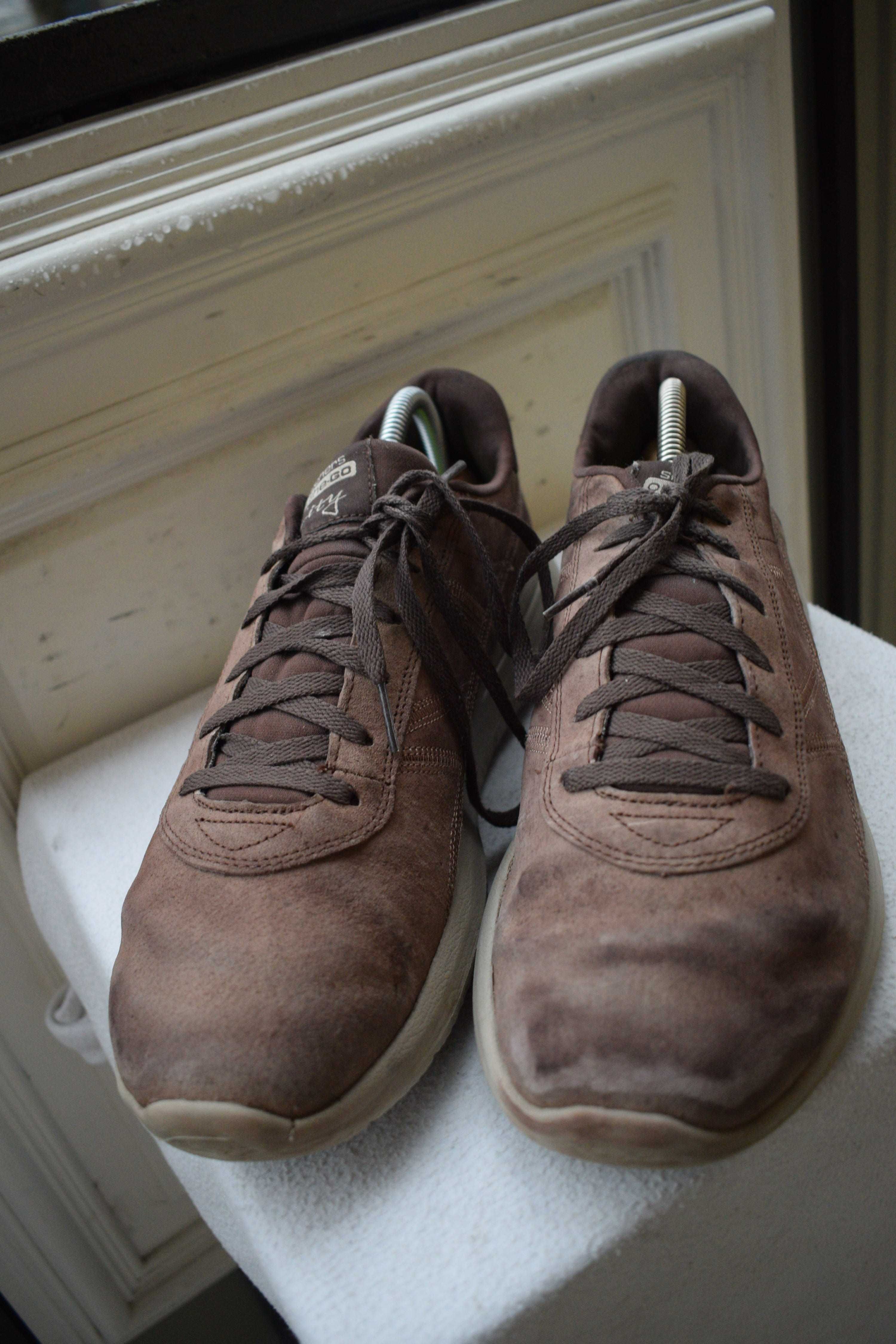 кожаные кроссовки кросовки кеды мокасины Skechers р. 44,5 28,5 см