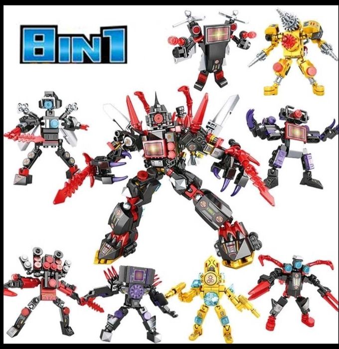 Lego Конструктор - Скібіді Туалет - TITAN TV MAN 8в1 (738 дет.)