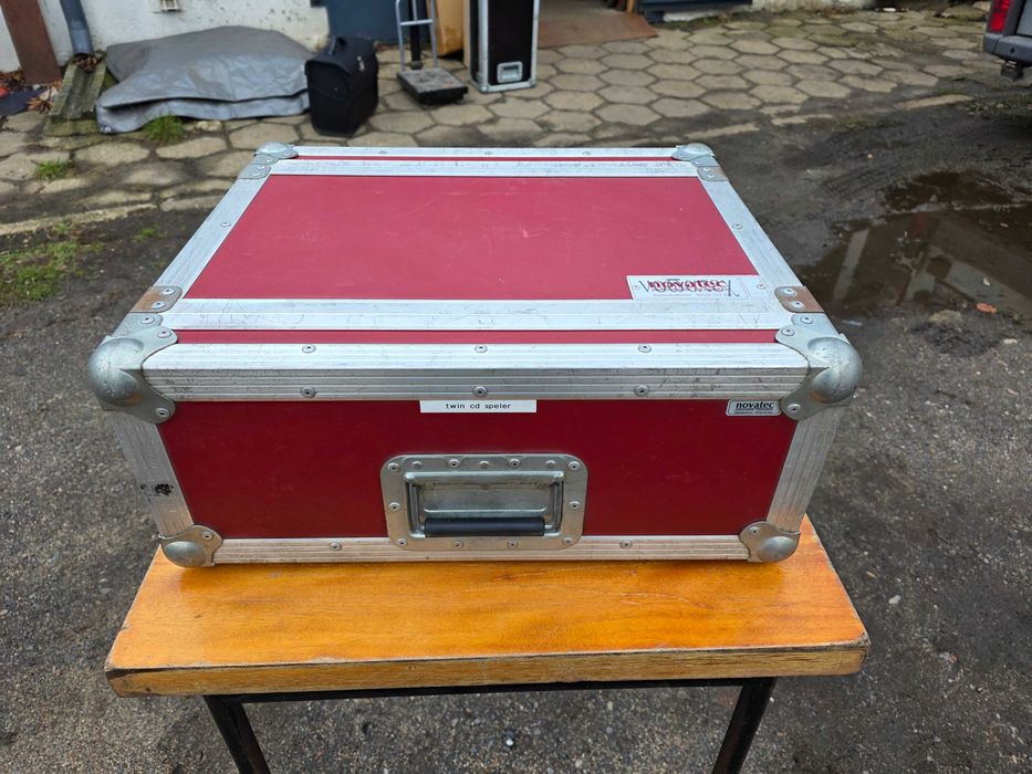 RACK 4U 1x szyna (34cm do klapy) double door case FAKTURA