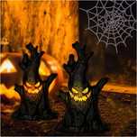 Zestaw 2 latarenek drzewka świecące halloween HAL12