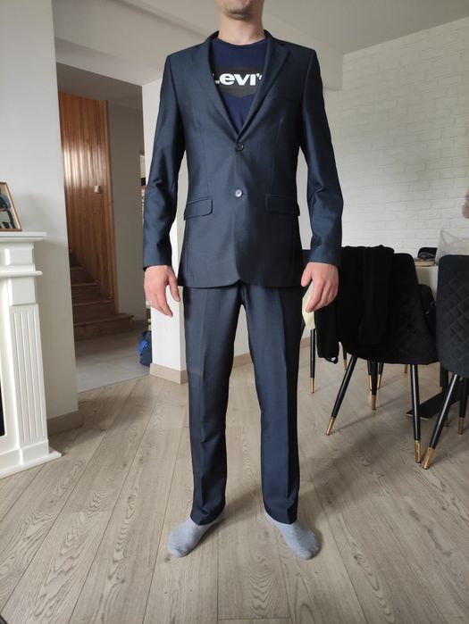 Garnitur męski granatowy