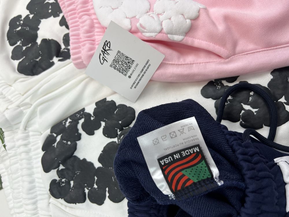 Шорти Denim Tears / Денім тірс широкі спортивні esentials palm angels