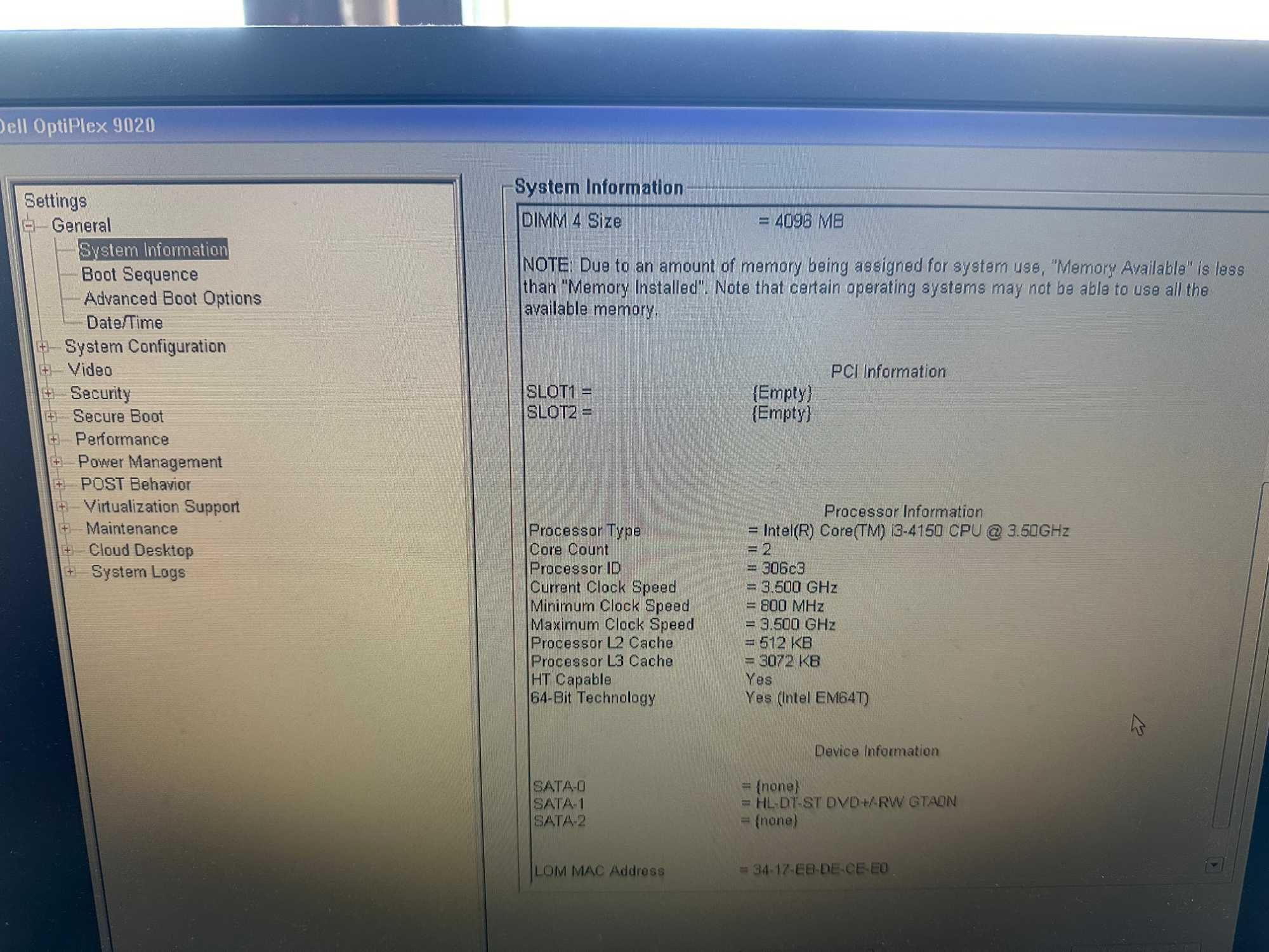 Системний блок Компютер Dell Optiplex 9020 i5 4570 DDR3 8GB s1150