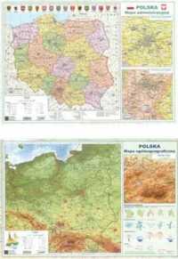 Mapa Polski A2 Dwustronna ścienna ART - MAP - praca zbiorowa