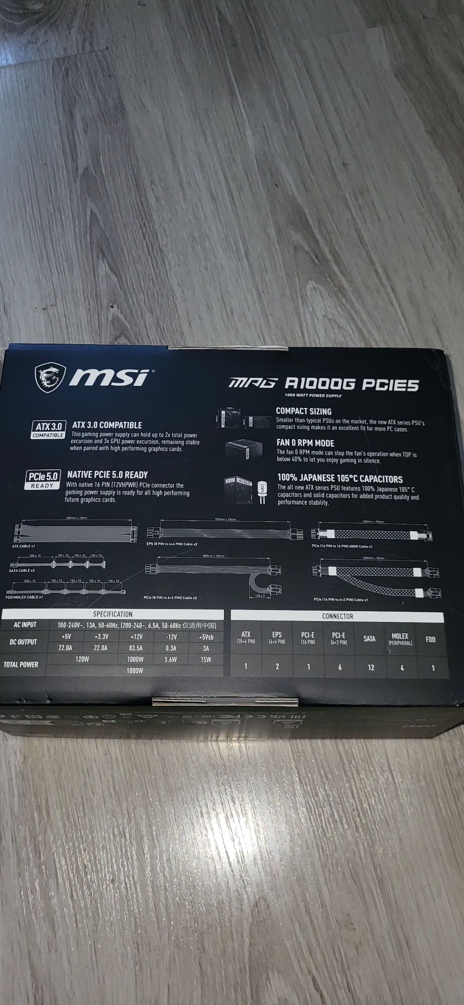 zasilacz do komputera msi 1000 watt