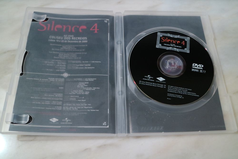 Silence 4 Concerto ao Vivo no Coliseu dos Recreios DVD David Fonseca