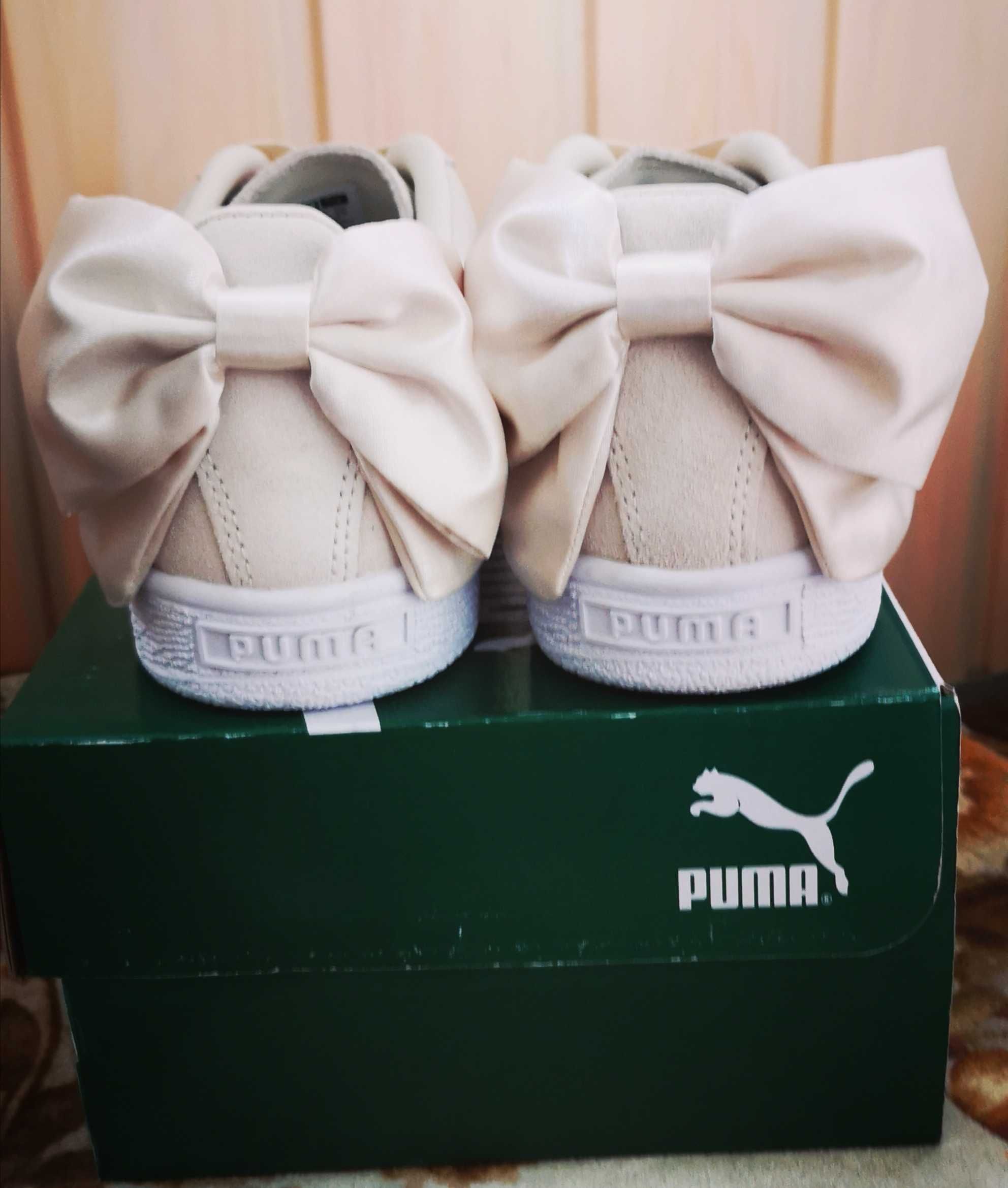 Buty sportowe Puma Suade Bow Beżowe rozm. 39 damskie