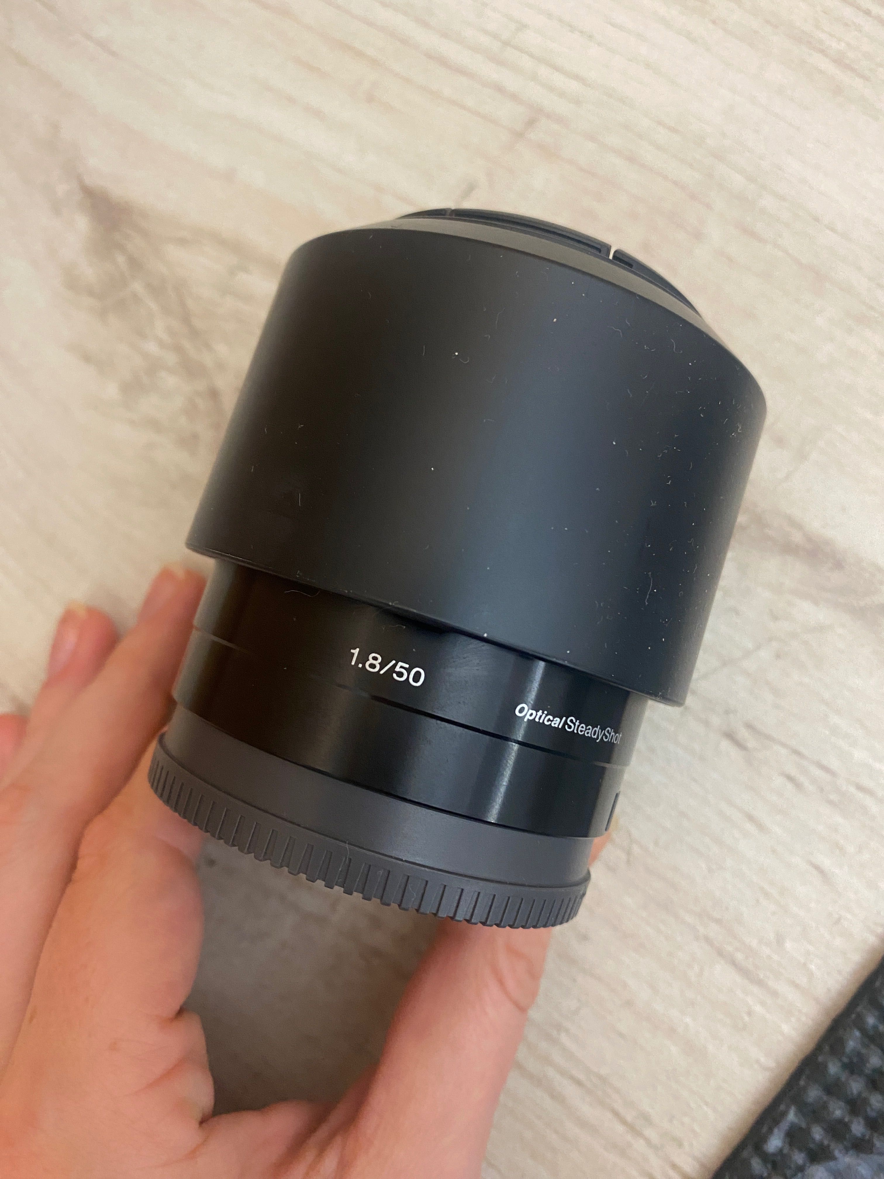 Obiektyw lens SONY SEL-50F18 czarny nowy, nie używany, portretowy