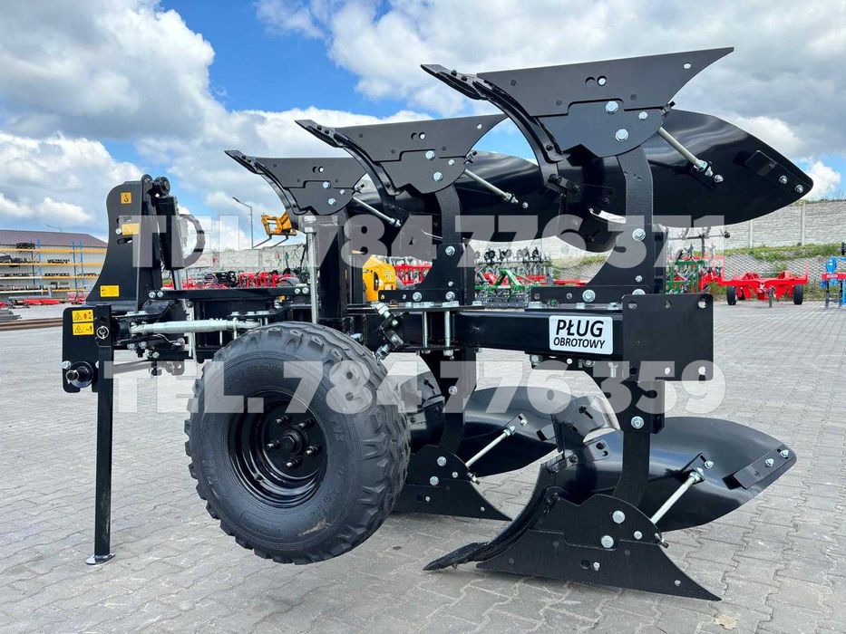 Pług obrotowy zagonowy EURO MASZ odkładnie kvernalend 18" 3/4/5 skiby