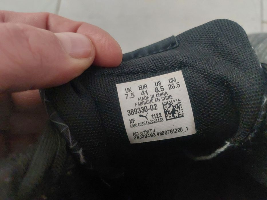 Buty puma czarne skórkowe