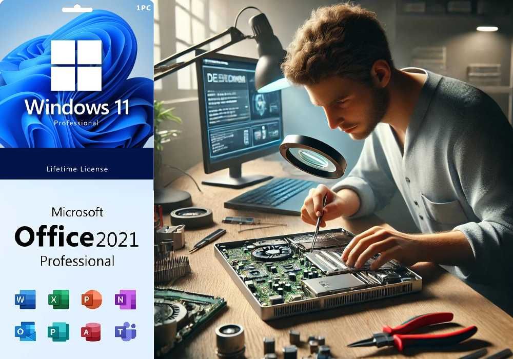 Ремонт Комп'ютерів та ноутбуків, встановлення Windows та Office