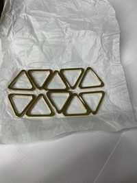 10 sztuk metalowy trójkąt pierścień klamra pase