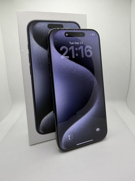 iPhone 15 Pro Titânio Azul 256GB – Excelente Estado