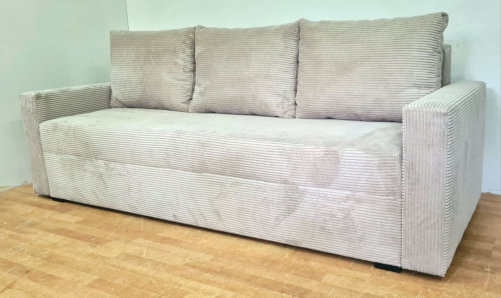 Nowa sofa sztruks welur plusz sprężyny automat kanapa wersalka PROMOCJ