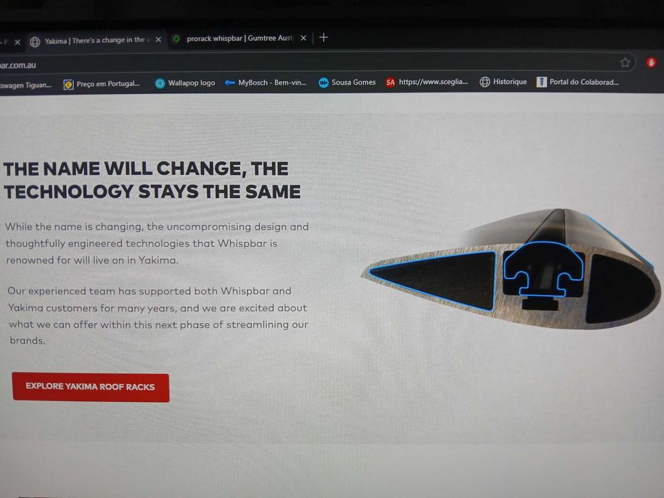 Barras de tejadilho para automóveis