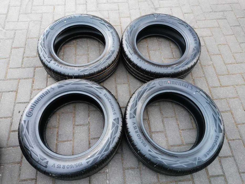 195/60 88V R15 CONTINENTAL EcoContact6 2023r NOWE Letnie Opony 4szt