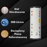 Bufor 200L ze stali nierdzewnej