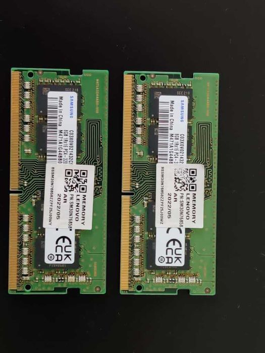 Memória RAM SAMSUNG SO-DIMM 16GB (2x8GB) DDR4 3200MHz