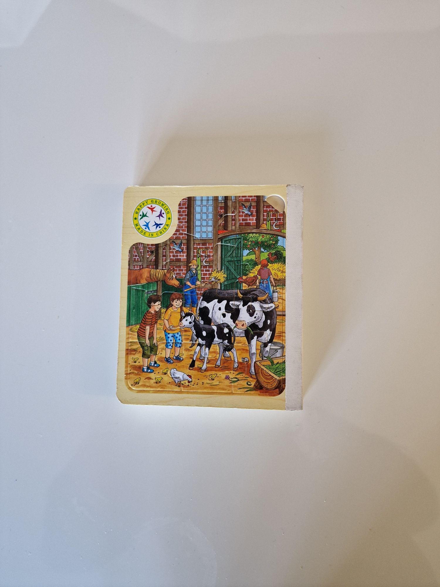 2 livros de puzles em madeira