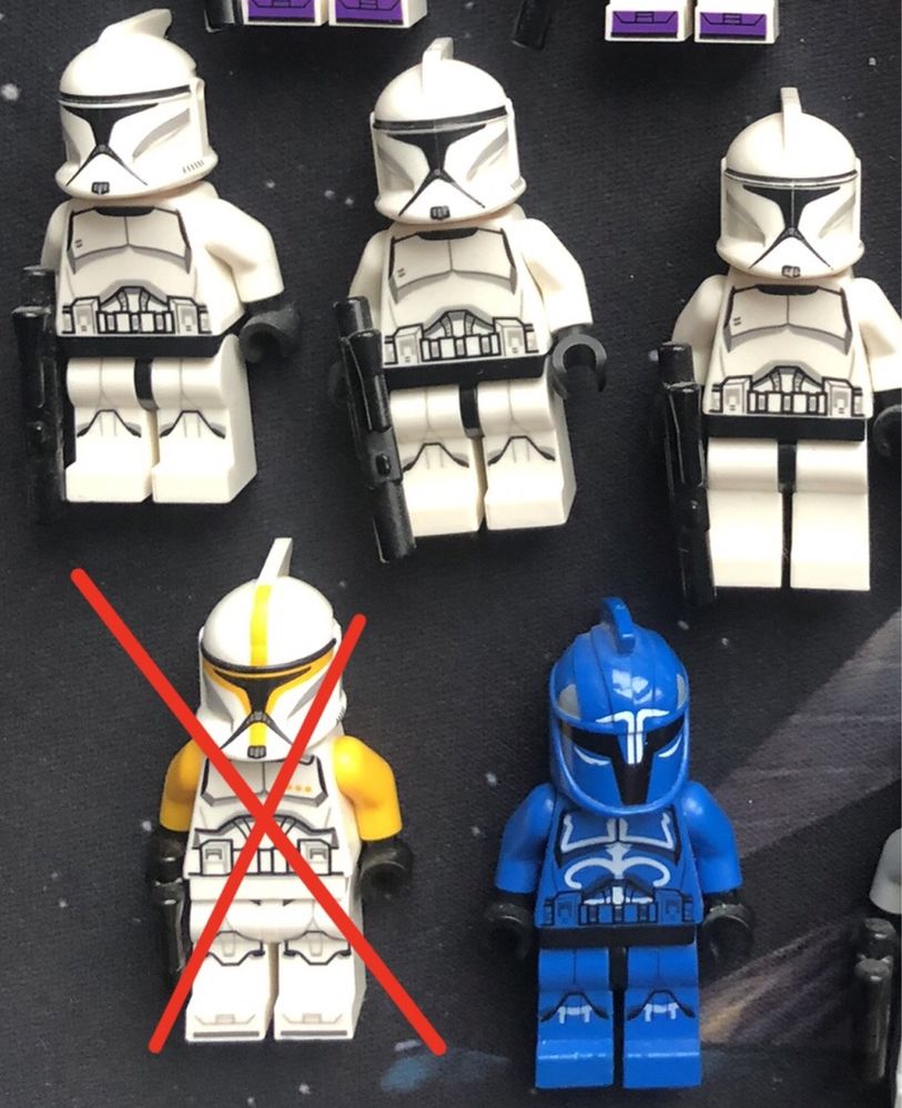 Lego Star Wars mandalorianie, 501 i klony p1 i stare