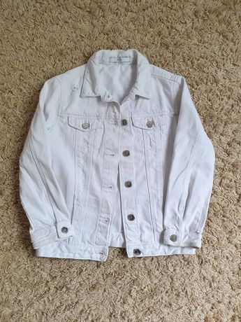 Джинсовая куртка для девочки 7-8 лет zara 116-128 пиджак худи кофта
