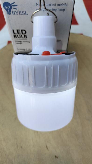 Лампа ліхтар LED на акумуляторі з USB сонячною панеллю +блок заряду