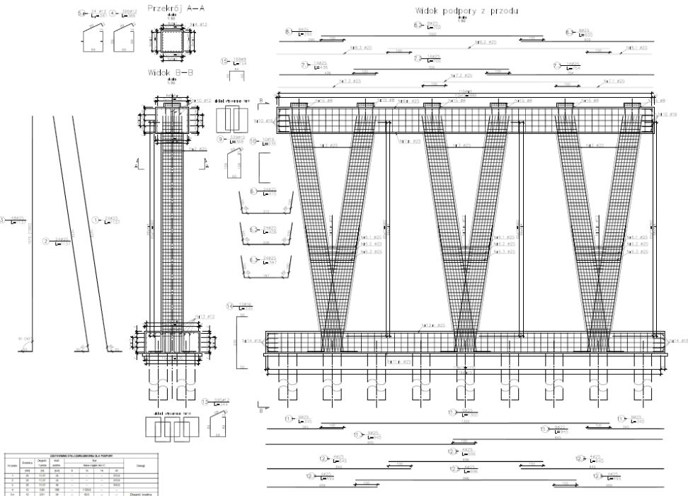 Rysunki AutoCAD, budownictwo, most, studia, projekt, obliczenia