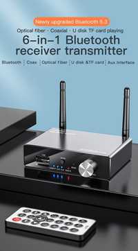 Bluetooth 5.3 приёмник/передатчик, aux,RCA, coaxial, оптический,type-C