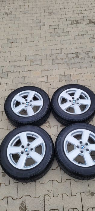 Felgi aluminiowe 16" BMW 7Jx16H2 + opony zimowe 225/55R