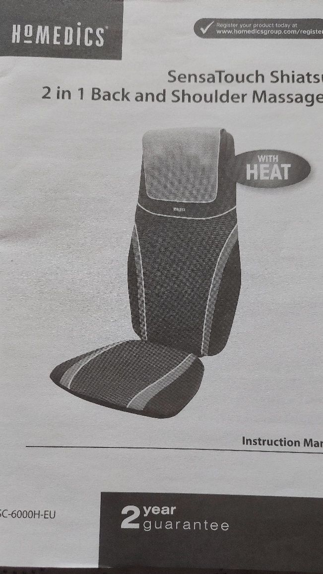 Mata masująca Shiatsu 2 w 1 HoMEDICS