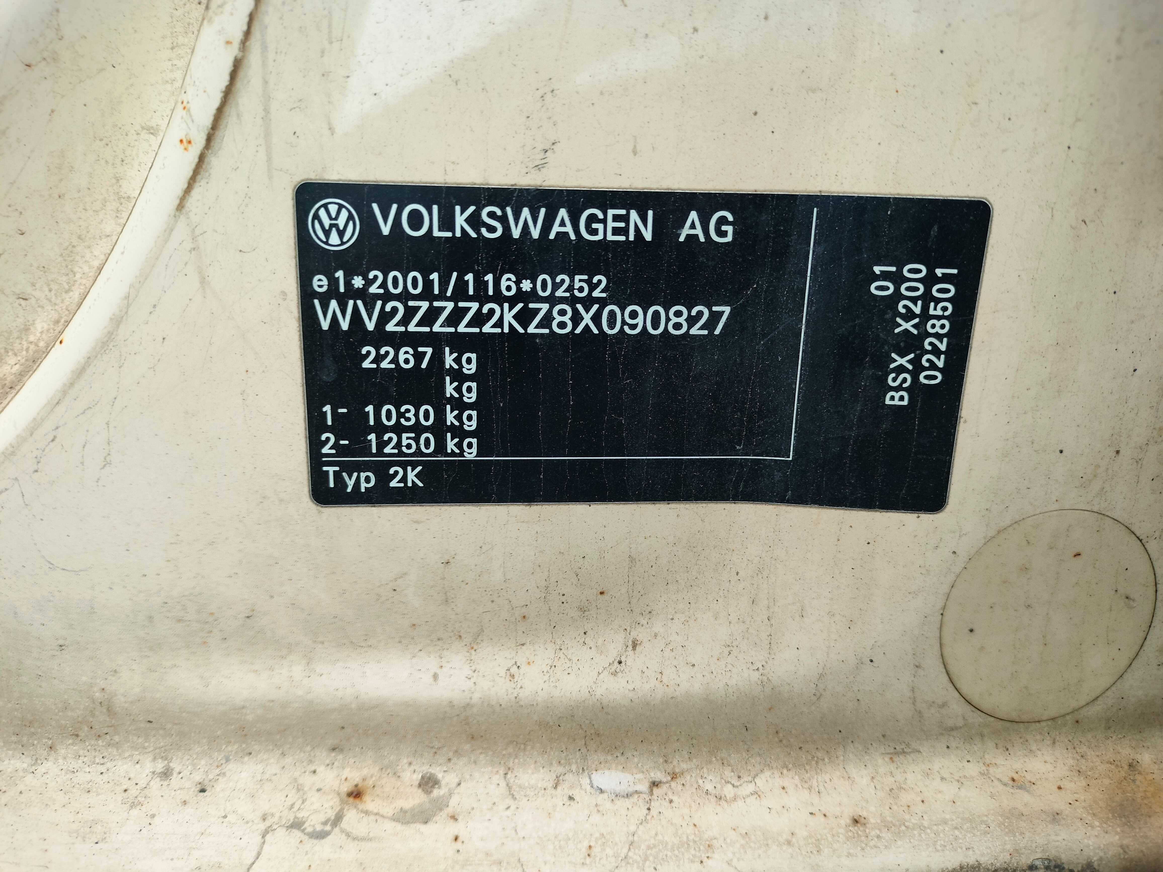 Volkswagen Caddy Mk3 2.0 8v BSX CNG