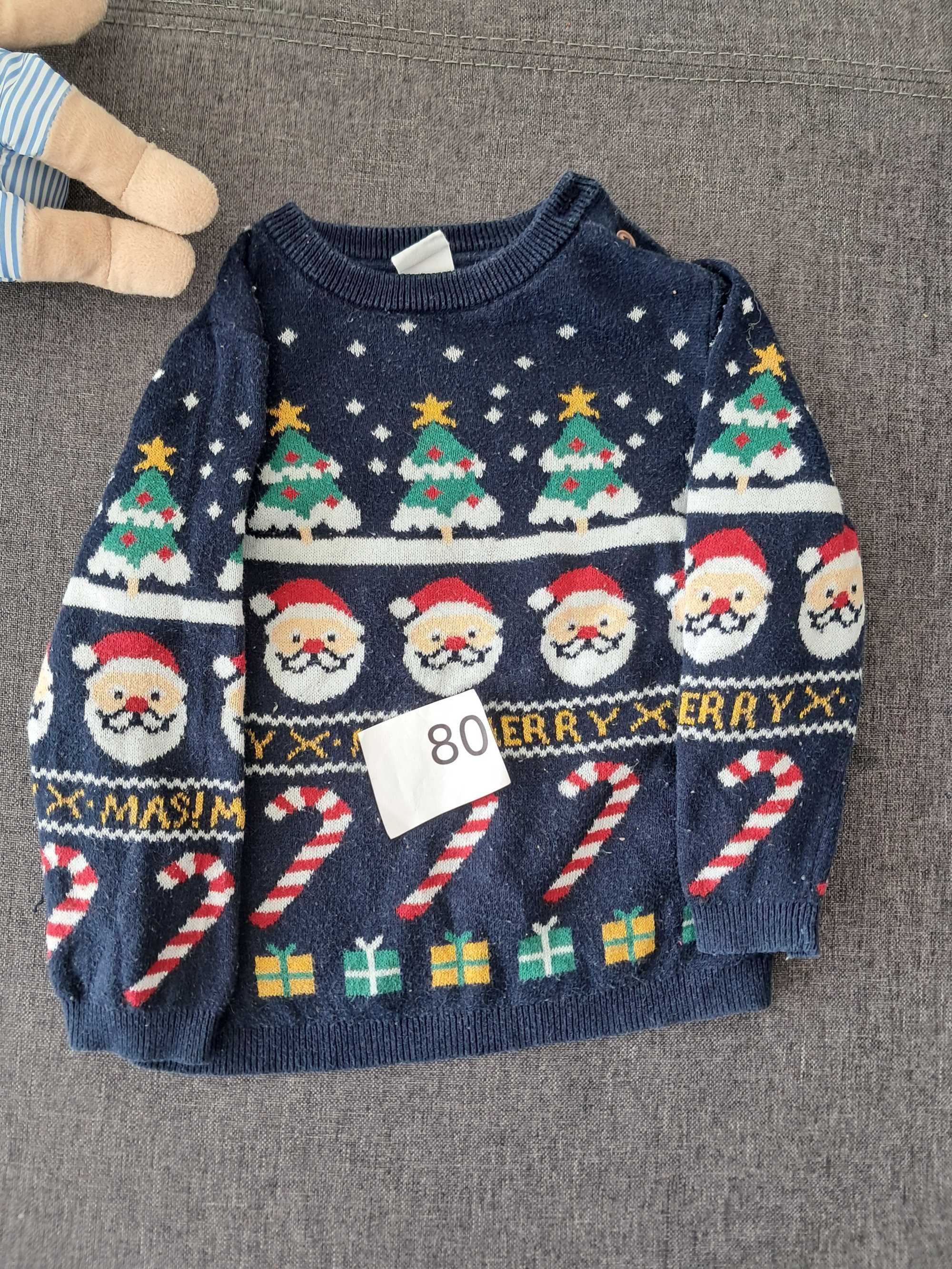 Sweterek dziecięcy świąteczny Boże Narodzenie H&M