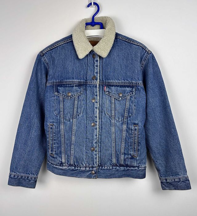 Kurtka jeansowa LEVIS STRAUSS sherpa damska katana baranek r. S