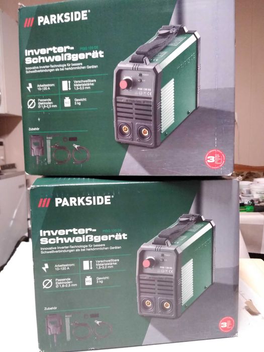 Spawarka inwertorowa Parkside PISG 120 D5. Nowy komplet.
