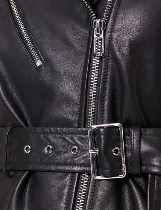 HUGO Жіноча байкерська куртка з ременем