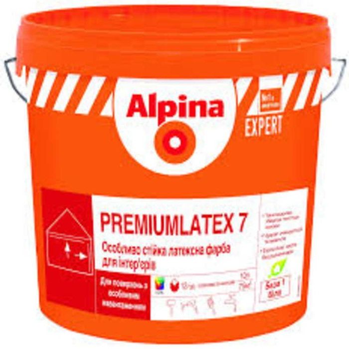 Краска Alpina EXPERT Premiumlatex 7 B1,3 B1!