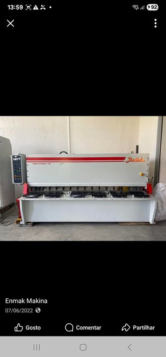 Guilhotina de 3000 corta 10 mm maquinas de metalomecanica