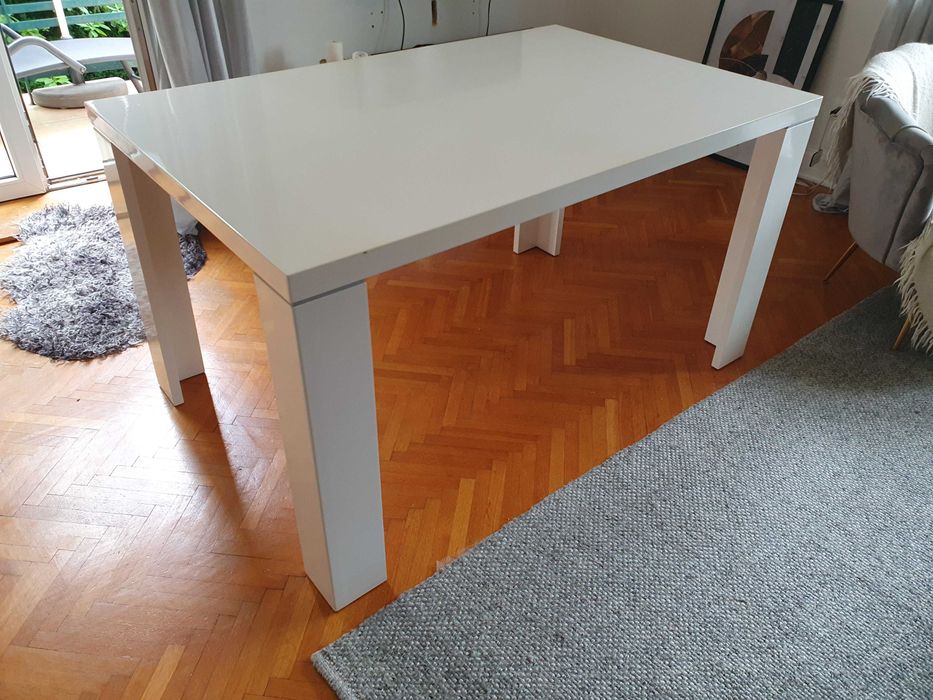 Stół do jadalni, MDF Biały 140x90 cm - używany