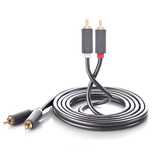 Ugreen kabel przewód stereo audio wideo 2 Rca 2x Cinch 5m szary (10520