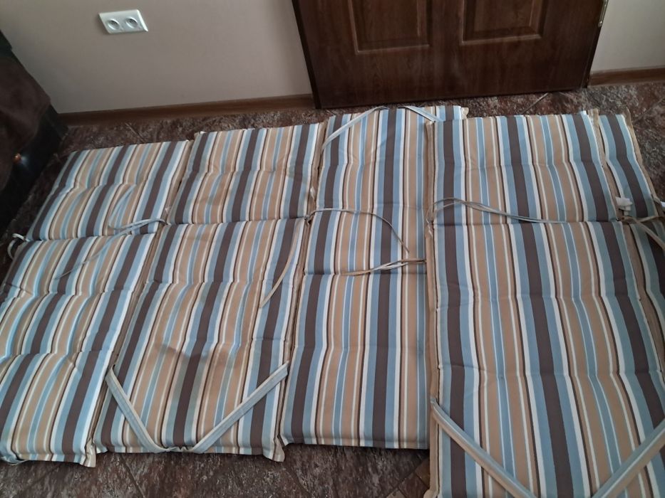 Poduszki na krzesła fotele leżaki 6szt 120x53