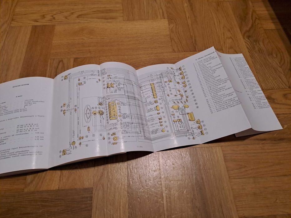 Oryginalna instrukcja obsługi FSO Polski Fiat 125p po węgiersku 1969