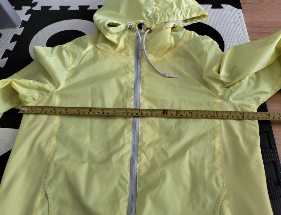 Kurtka wiatrówka damska sportowa Crivit żółta - rozmiar 36