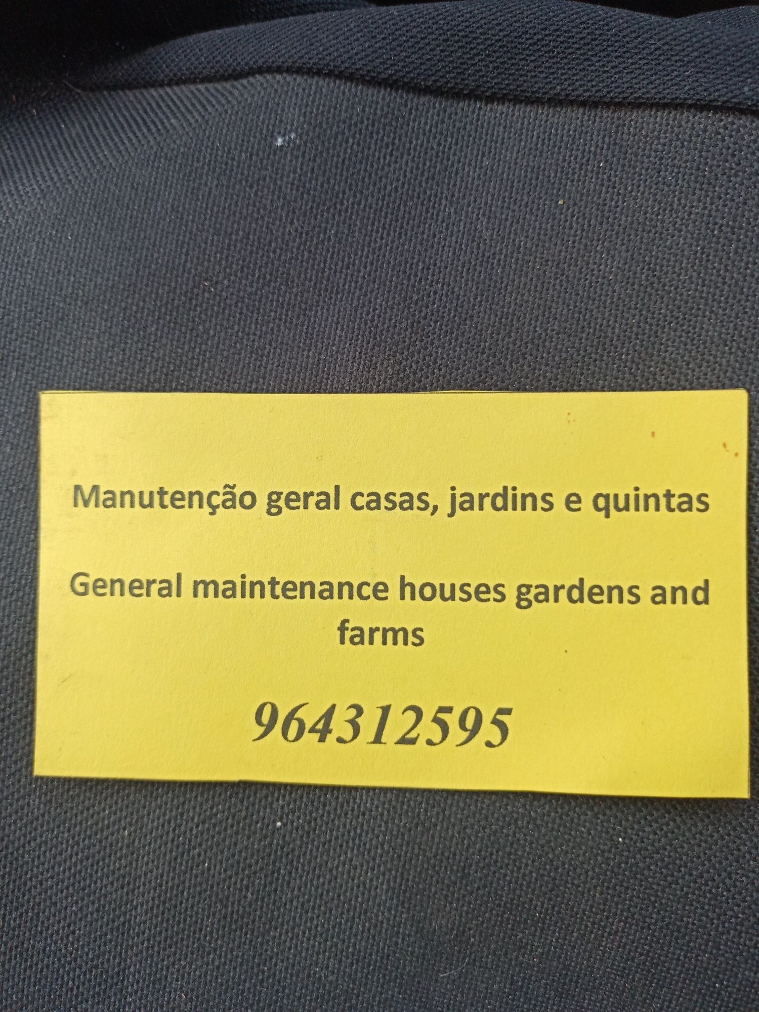 Manutenção de casas jardins e quintas  general maintenance