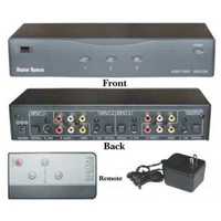 SW-301 CCTV Camera Switcher, Audio/Video Selector, 3 Inputs, 1 Output