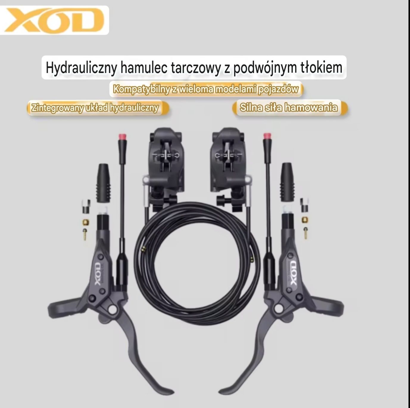 Hamulce Hydrauliczne Do KuKirin G2 Master XOD Przód Tył Komplet ZESTAW