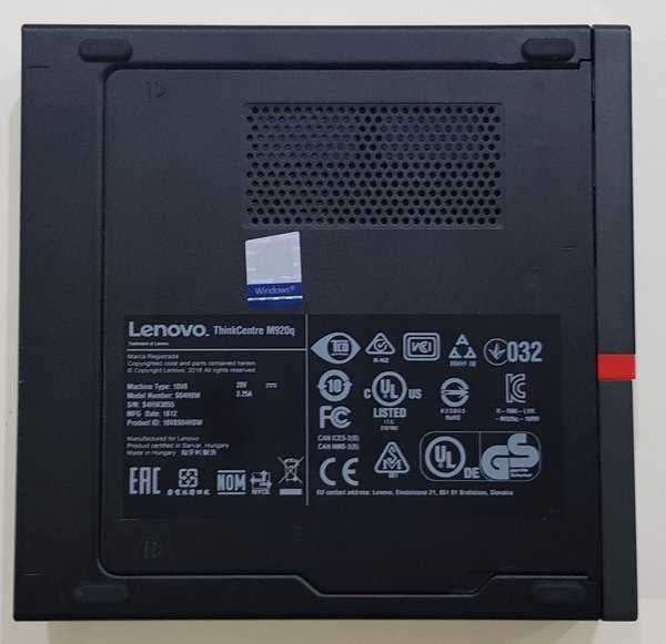 Mini-Pç Lenovo M920q Tiny 8ªG|i5 9500T-3.7G|NVMe-512G|16G|HDMI|W11